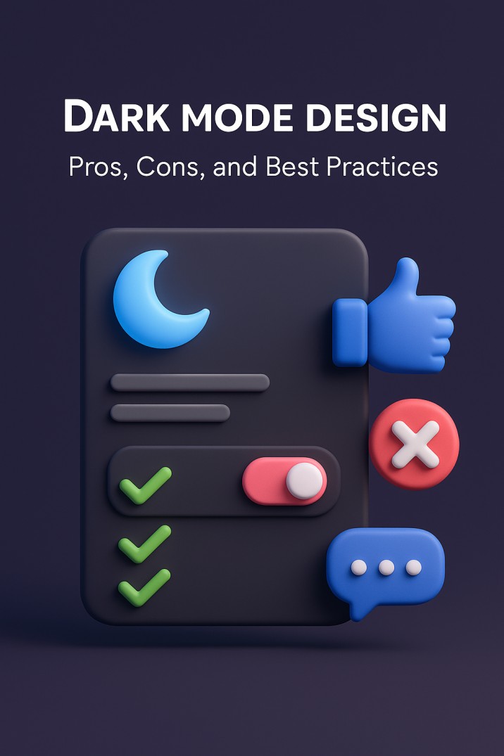 Read more about the article Dark Mode Design: Pros, Cons and Best Practices 2025